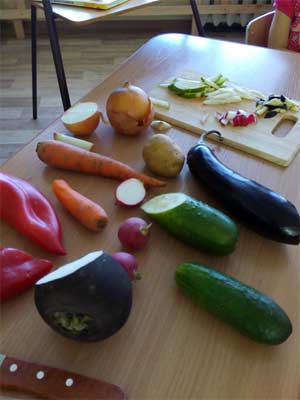 Матрица проекта «Почему полезны овощи?».