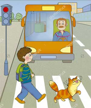 Театрализованное представление «Непослушный котёнок» (закрепление знаний о правилах дорожного движения) для детей среднего дошкольного возраста